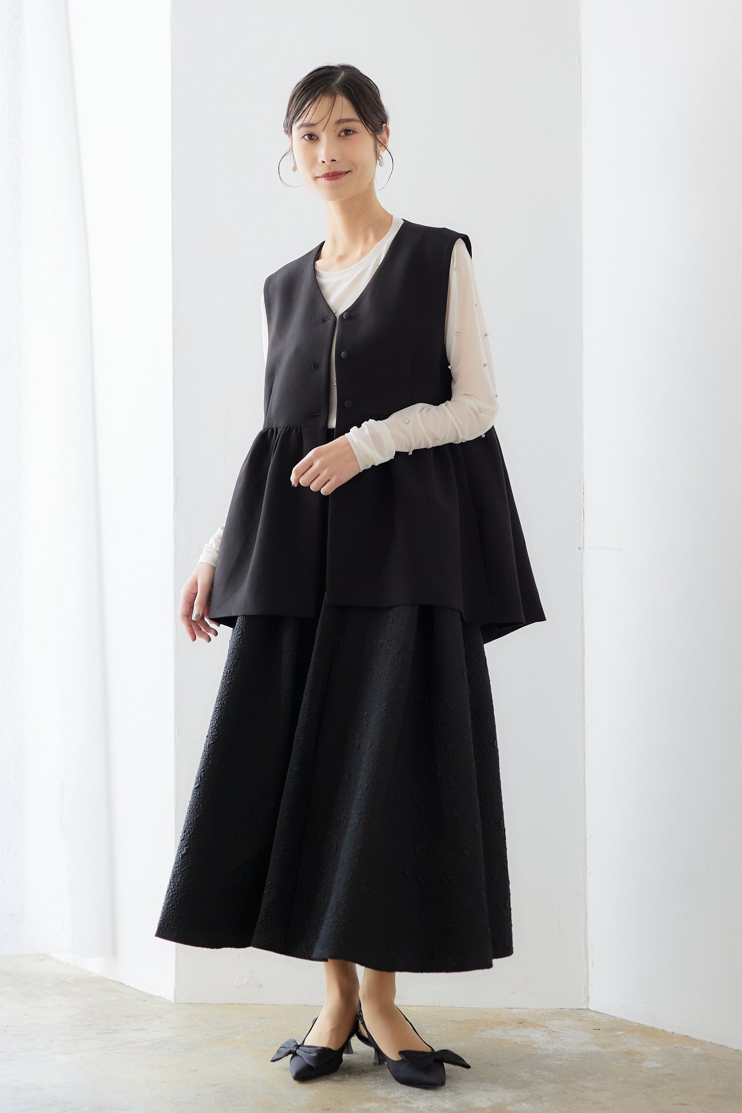 【VERY STROEコラボ】Blossom gilet set-up