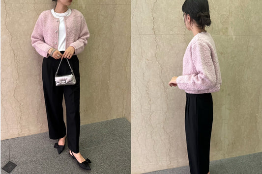 short loop cardigan / Sae 167cm