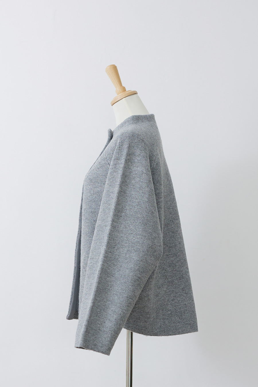 Soft touch basic cardigan / Gray