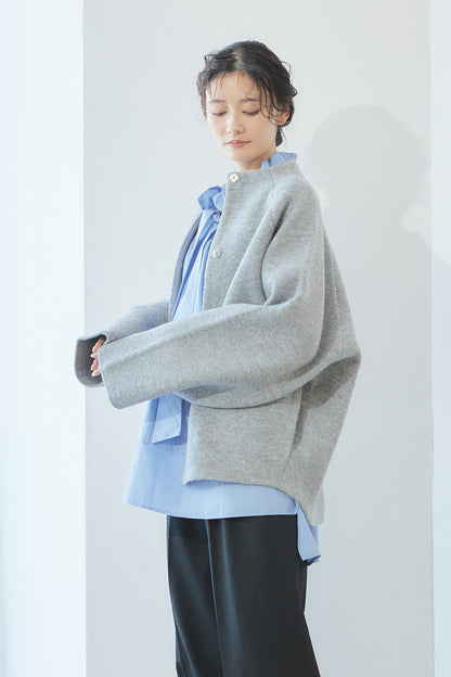 Soft touch basic cardigan / Gray