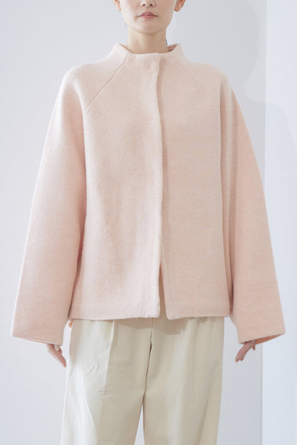 Soft touch basic cardigan / Pink