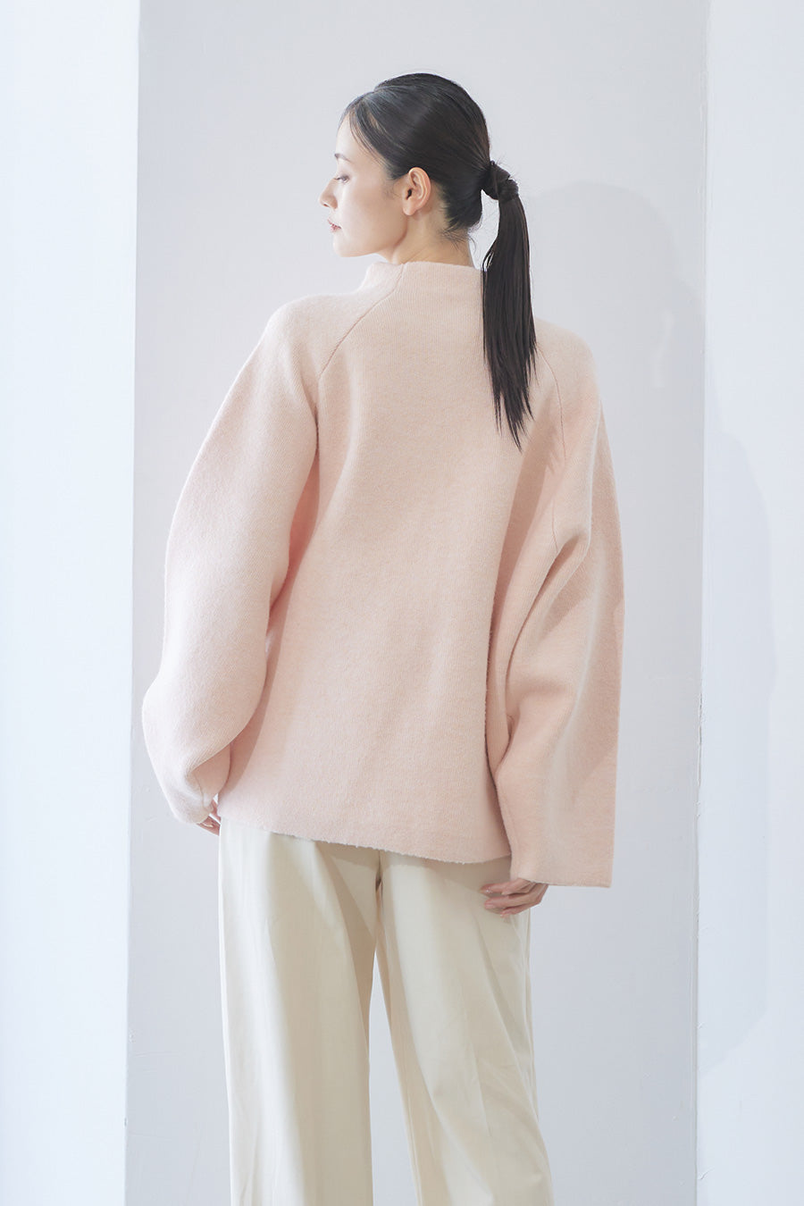 Soft touch basic cardigan / Pink