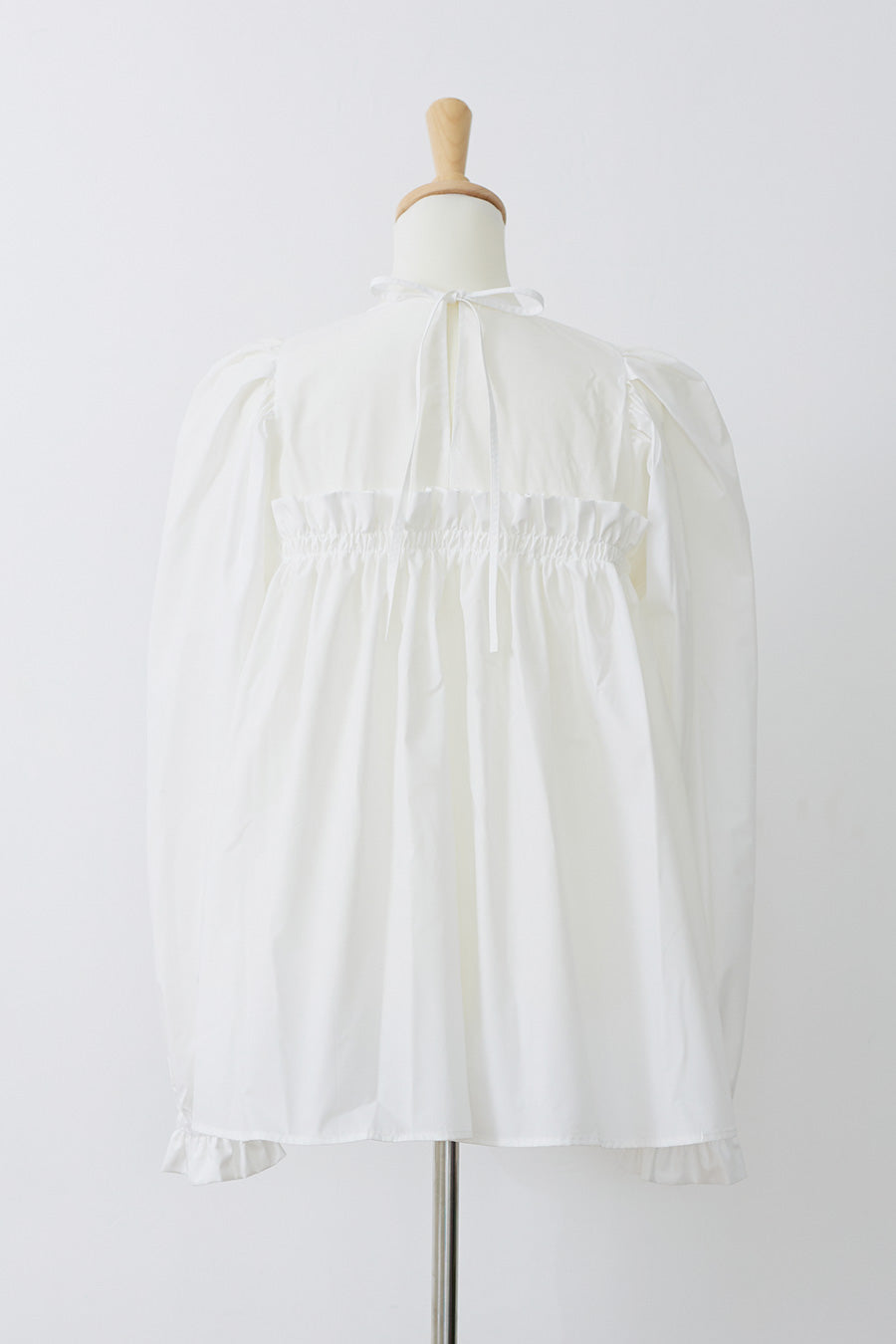 × Kana Nakamura Cupid shirring blouse / Deep navy