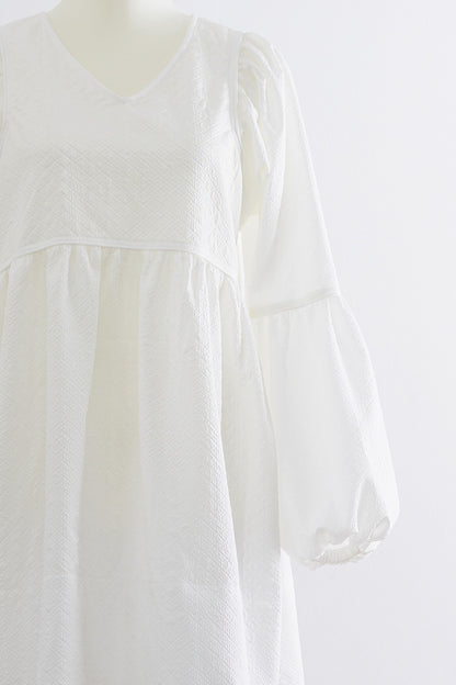 Marshmallow tunic blouse / white