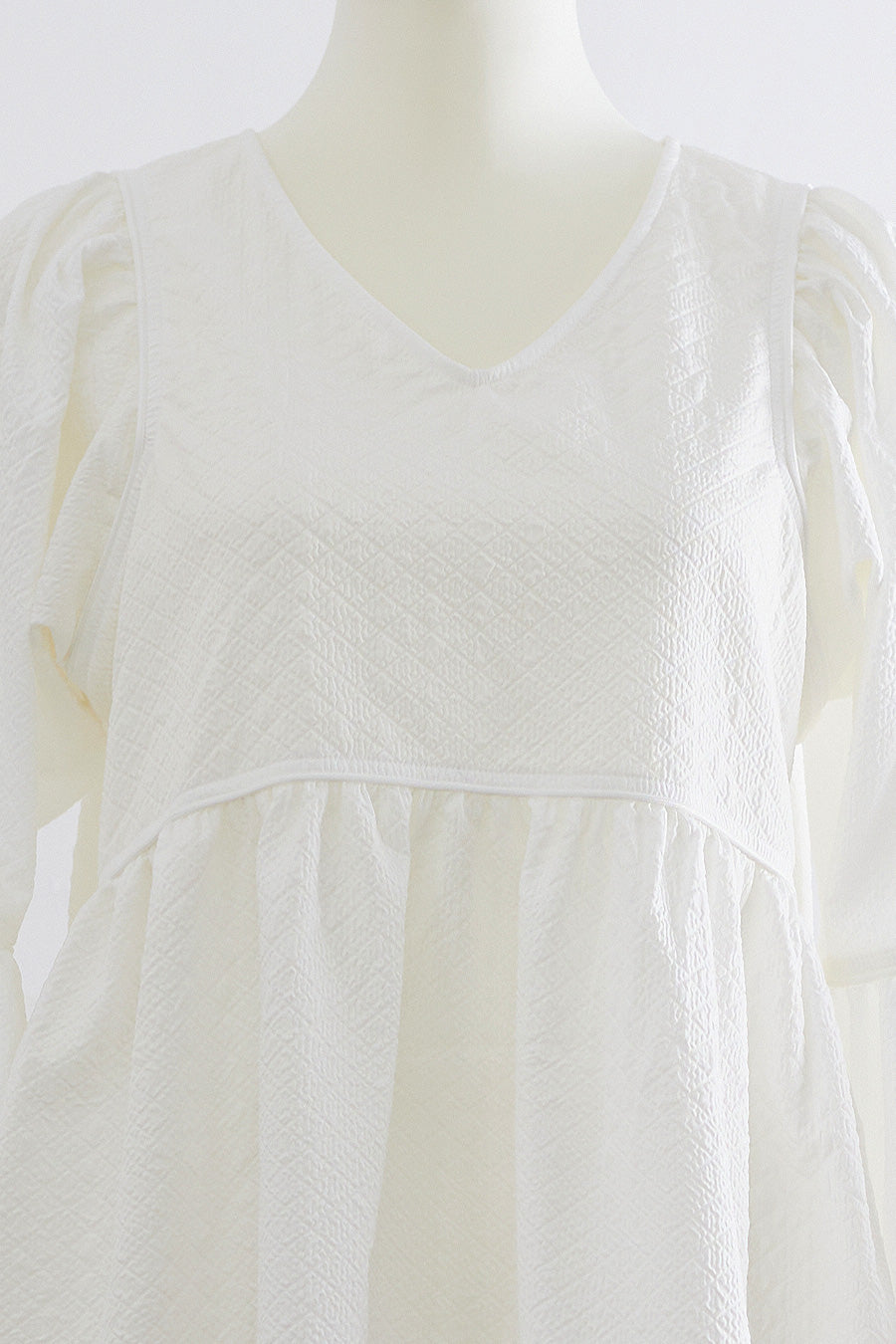 Marshmallow tunic blouse / white