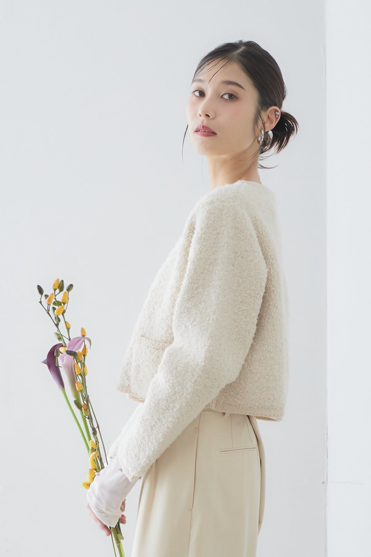 【VERY STOREコラボ】Short loop cardigan