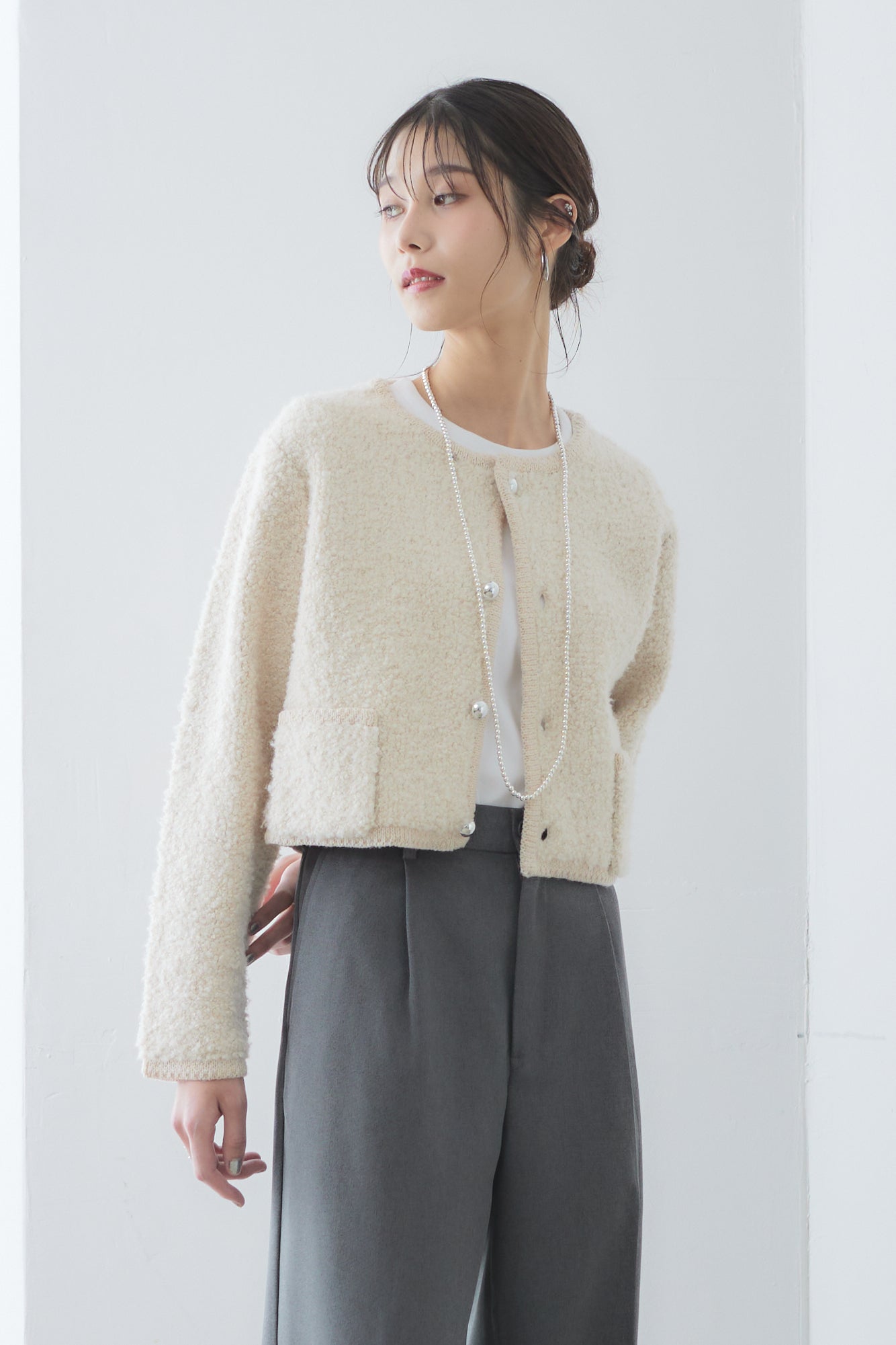 【VERY STOREコラボ】Short loop cardigan