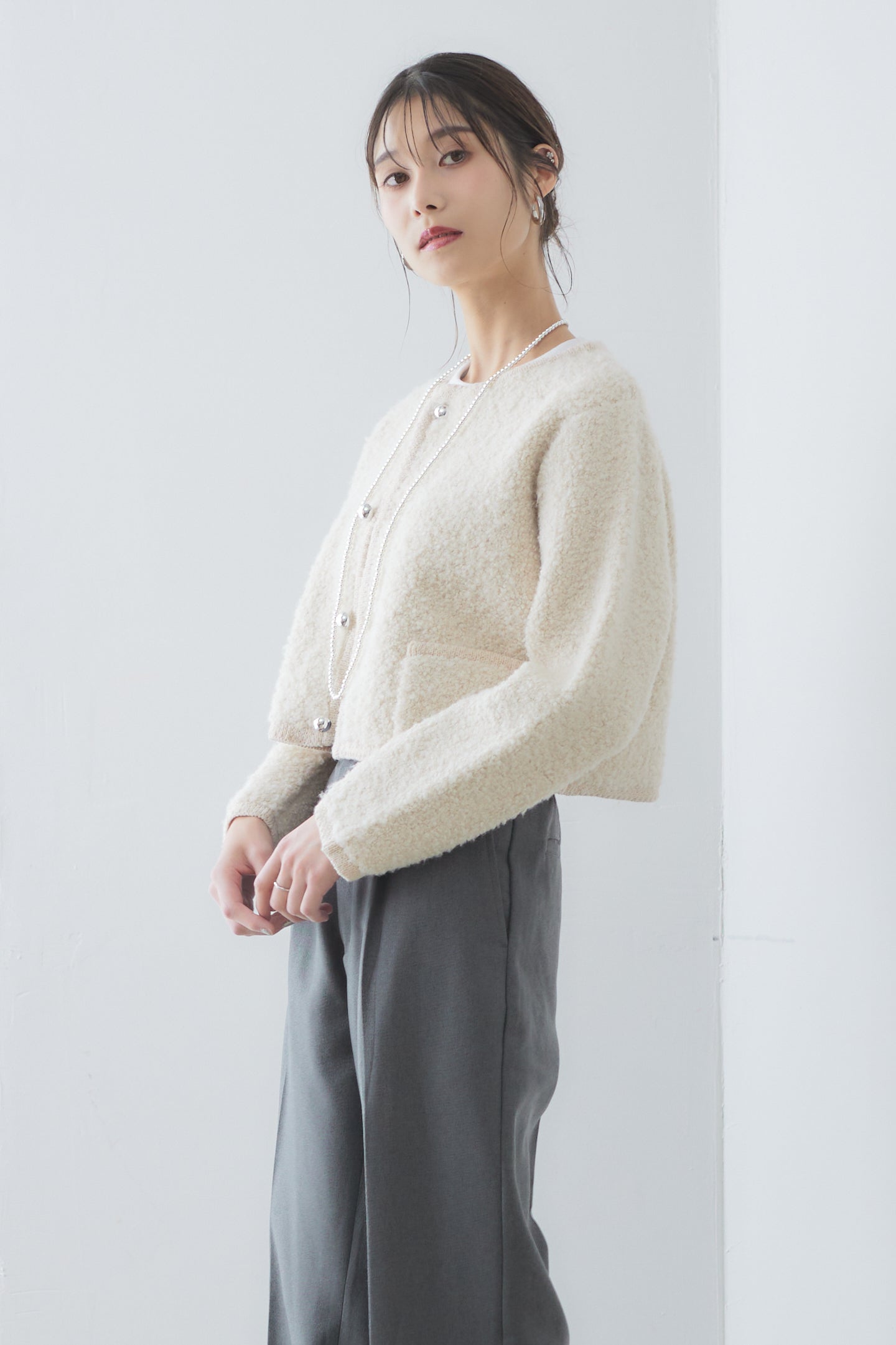 【VERY STOREコラボ】Short loop cardigan