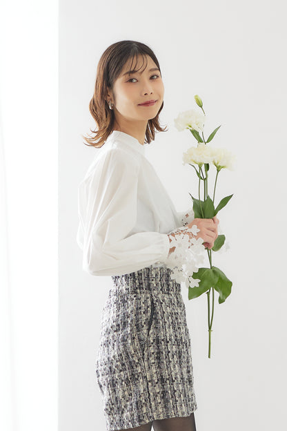 【VERY STOREコラボ】Cuff lace blouse