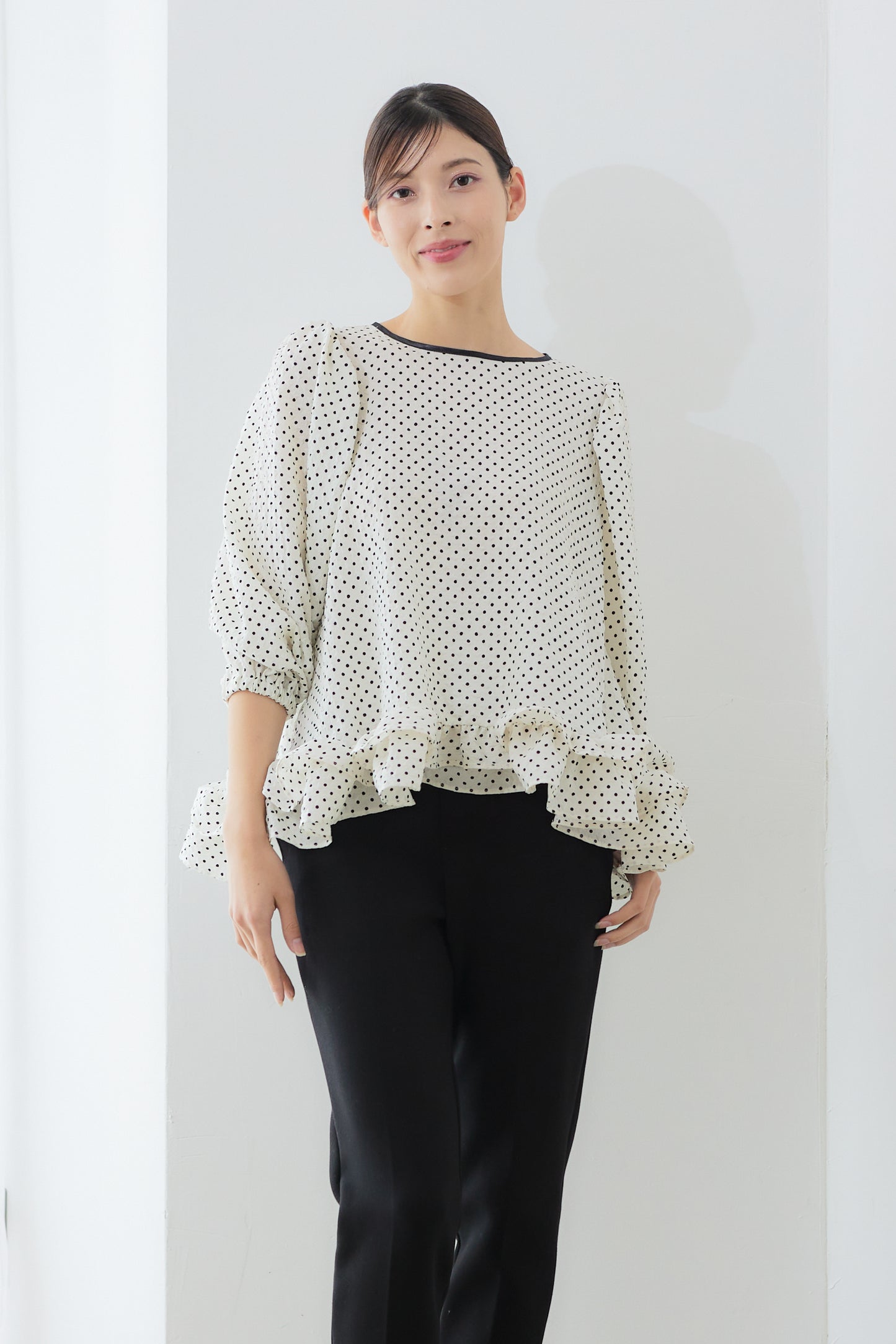 【VERY STOREコラボ】Dot whip blouse