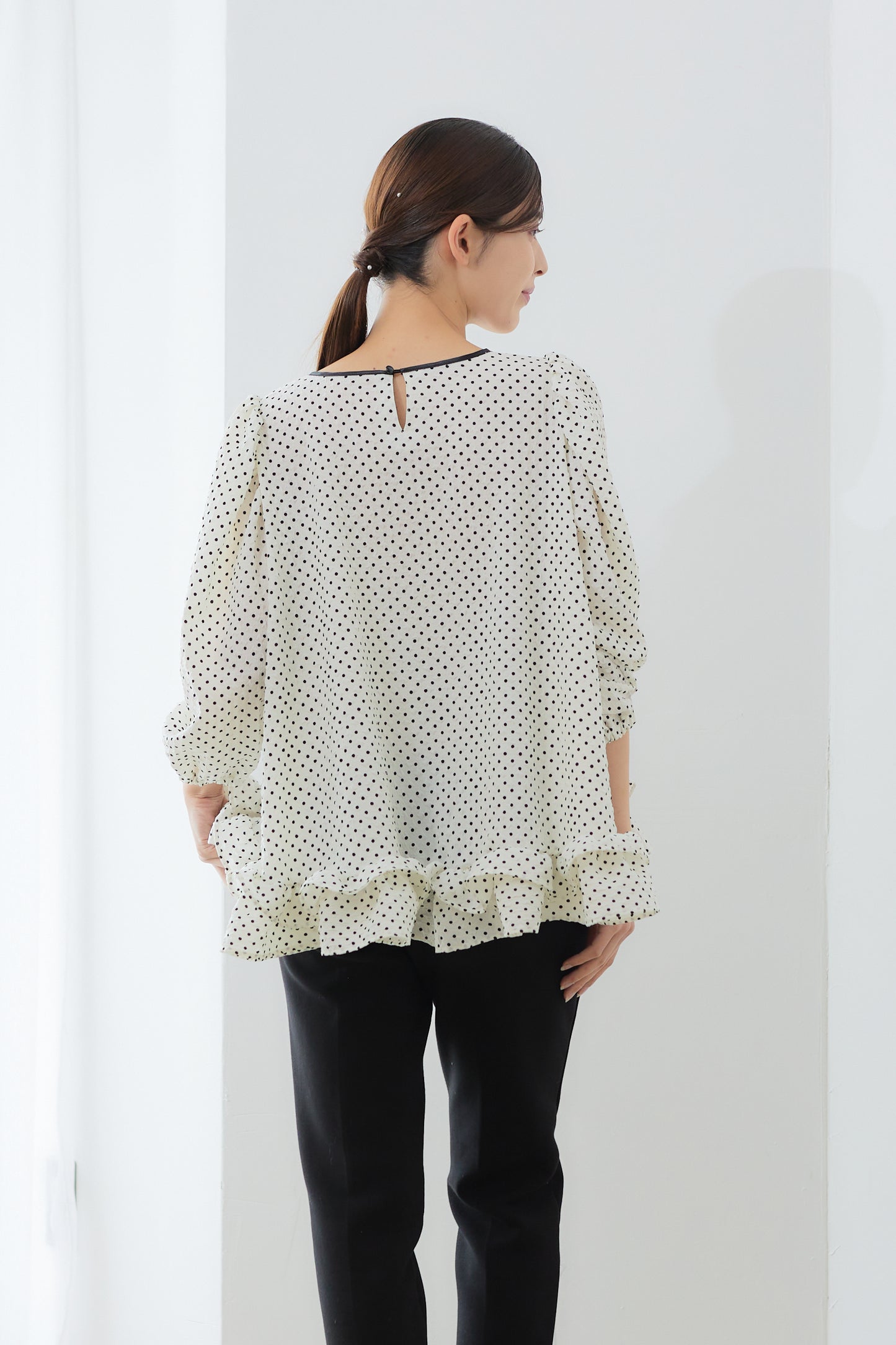 【VERY STOREコラボ】Dot whip blouse