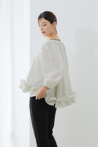 【VERY STOREコラボ】Dot whip blouse