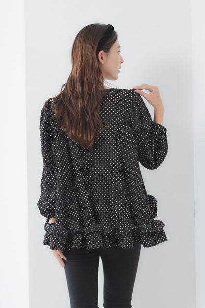 【VERY STOREコラボ】Dot whip blouse