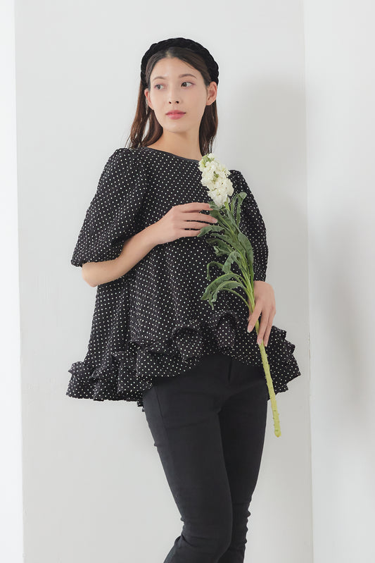 【VERY STOREコラボ】Dot whip blouse